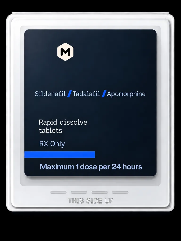 Mendoxa 3-in-1 rapid dissolve ED tablet pack